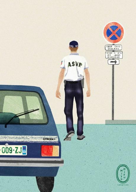 A parking enforcement officer