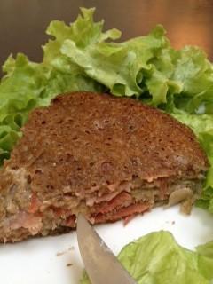 gâteau de crêpes salées GATEAU DE CREPES SALEES JAMBON EPINARD