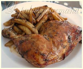 Cuisses de poulet au thym et à l'érable