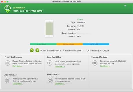 iPhone Care Pro entretient votre iPhone sur Mac iPhone Care Pro entretient votre iPhone sur Mac