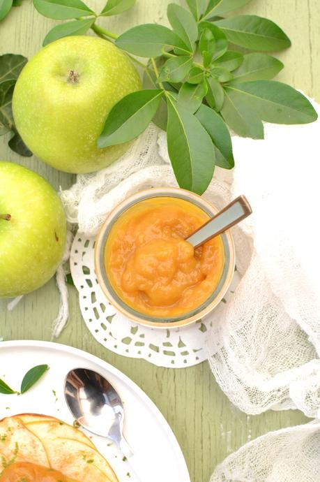 Rosaces de pommes croquantes et clementine curd