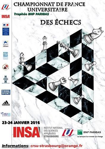 Le championnat de France universitaire d’échecs 2016 © site officiel