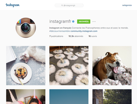 Instagram se lance dans @InstagramFR !