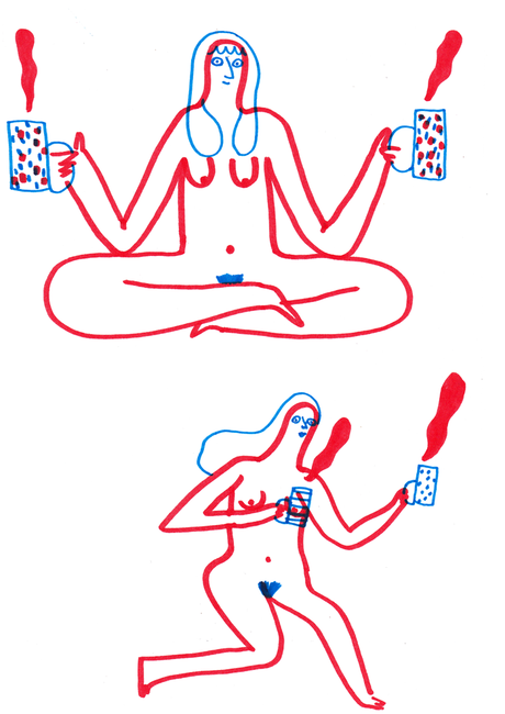 Du thé et pas de vêtements