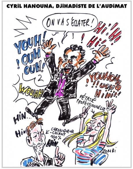 webzine,bd,zébra,gratuit,fanzine,bande-dessinée,caricature,cyril hanouna,touche pas à mon poste,djihadiste,audimat,michel onfray,laïc,dessin,presse,satirique,editorial cartoon,zombi