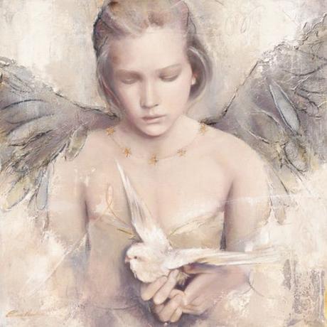 Elvira-AmrheinReverie-d-Ange.jpg: Angel Wings, Gravures D'Art, Guardian Angel, Angel Art, Elvira Amrhein, Anges CÃ©lestes, Peinture D'Ange, Art Anges