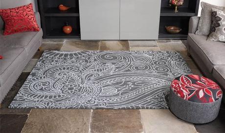 Tapis design gris