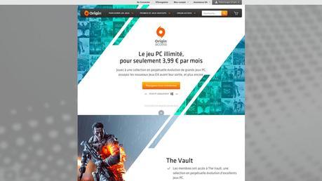 Origin Access disponible sur PC abonnement service 2
