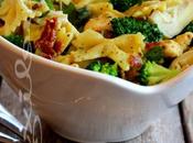 ~Farfalles crémeuses poulet, tomates séchées brocoli~