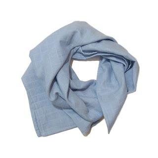 bébé bio enfant lange bleu doux 