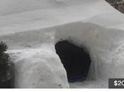 York profité tempête pour fabriquer igloo ensuite propose Airbnb