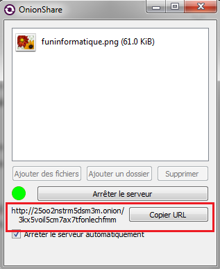 interface-onionshare-demarrage