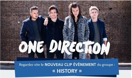 One Direction - le nouveau clip évènement History