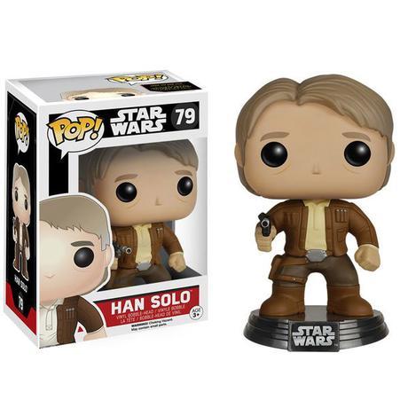 Star Wars The Force Awakens Han Solo Pop Vinyl Bobble Head Figurine Funko: Nouvelle Sélection  Funko figurine 