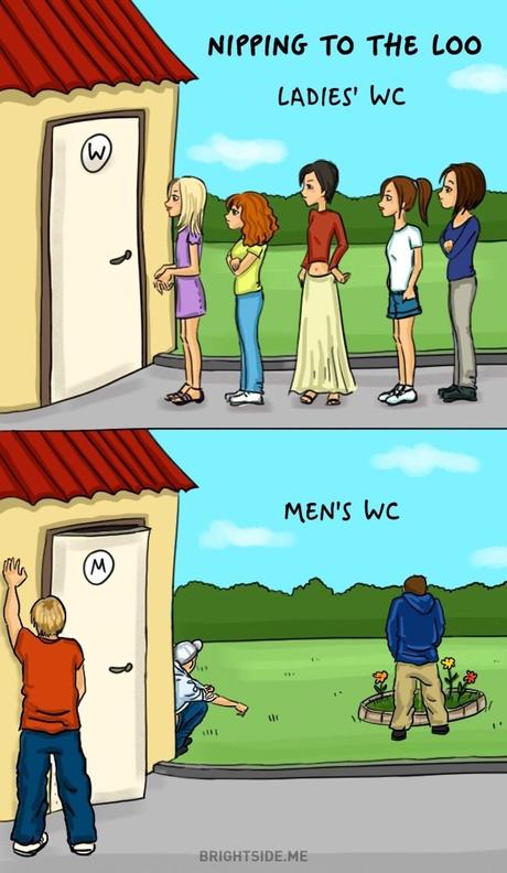 Quelques photos des différences entre hommes et femmes