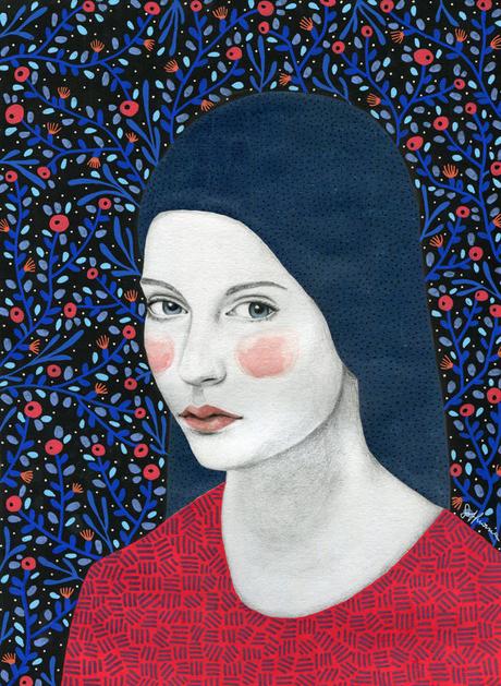 Original portraits of women by Sofia Bonati
