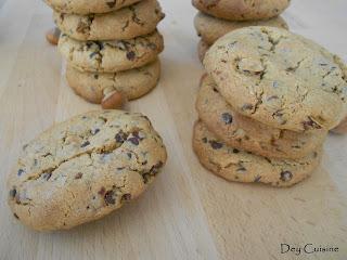 Cookies noisettes, praliné & chocolat Cookies noisettes, praliné & chocolat