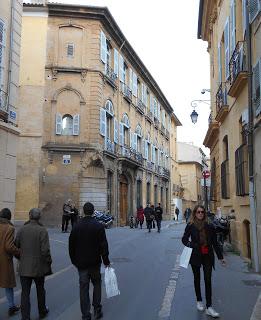 Dans la vieille ville d'Aix-en-Provence