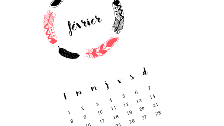 Des projets pour février – free printable inside *