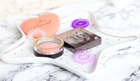 Max Factor X, Love Flush Too Faced, AfterGlow Urban Decay blush