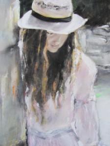 La fille au chapeau