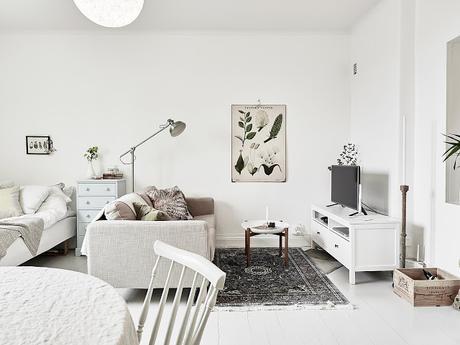 Suède / Un appartement de 38 m² bien aménagé /