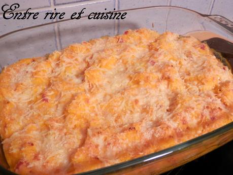 Gratin de gnocchis au Bacon à la "sauce&quot; de courge Butternut