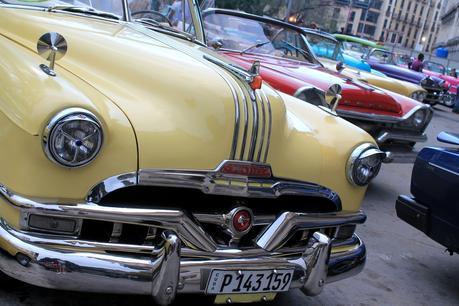 beautiful cars la habana cuba parque central