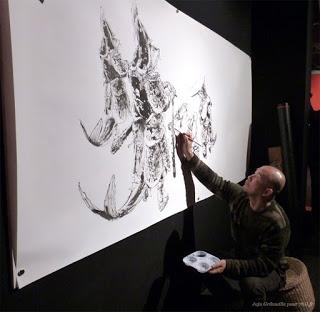 Performance graphique de Kim Jung-Gi lors du 41ème FIBD d'Angoulême