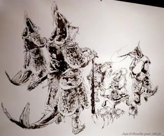 Fresque en fin de session du jeudi 28/01/2016 au FIBD d'Angoulême 2016