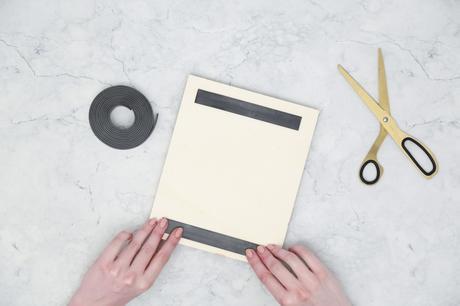 Diy bloc note aimanté pour frigo