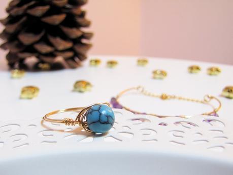 bague-turquoise-orange-bleue
