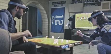 Microsoft HoloLens imagine le match de football en réalité augmentée