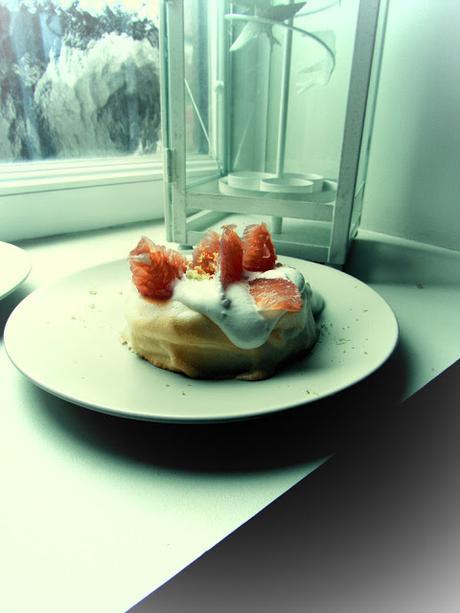Pavlova au Pomélo rouge. [Bataille Food #31]