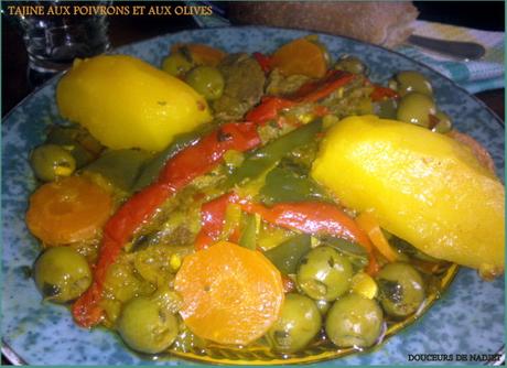 Tajine aux olives, poivron et pomme de terre