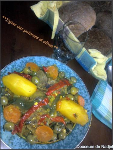 Tajine aux olives, poivron et pomme de terre