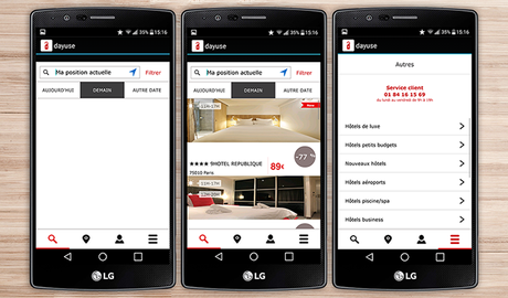 Top 10 des applications pour la Saint-Valentin dayuse application android reservation hotel pour la Saint-Valentin