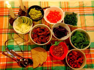 Fajitas ...  { triste vie de vegan ;-) }