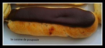Eclaire au chocolat de Christophe Felder au thermomix ou sans