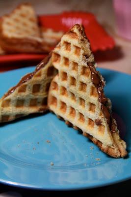 gaufre briochée au nutella , express