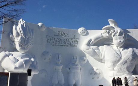 Pour fêter les 30 ans de Dragon Ball, découvrez une sculpture sur neige gigantesque !