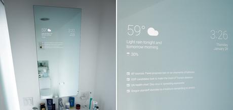 Transformez le miroir de votre salle de bain en objet connecté !