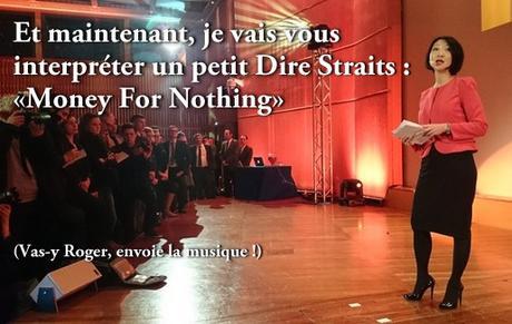 Fleur Pellerin parle et fait des trucs pellerin karaoke : money for nothing