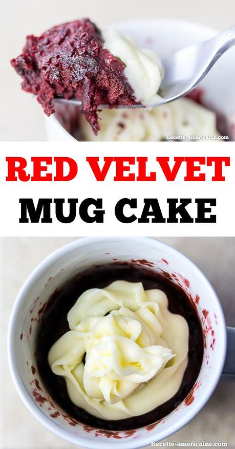 Recette du Red velvet mug cake