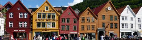 Bergen : le quartier de Bryggen