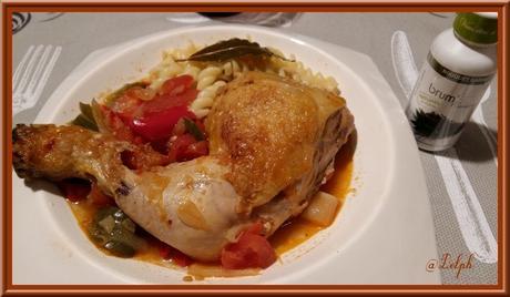 Poulet à la Basquaise. Poulet à la Basquaise.
