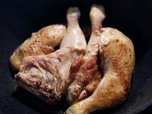 Poulet à la Basquaise. Cliquer sur les photos pour les agrandir