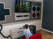 console géante dans maison