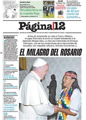 Le monde à l'envers : Página/12 appelle le Pape à la rescousse [Actu]