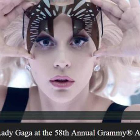 Intel et Lady Gaga / une expérience musicale unique lors des 58e GRAMMY® Awards